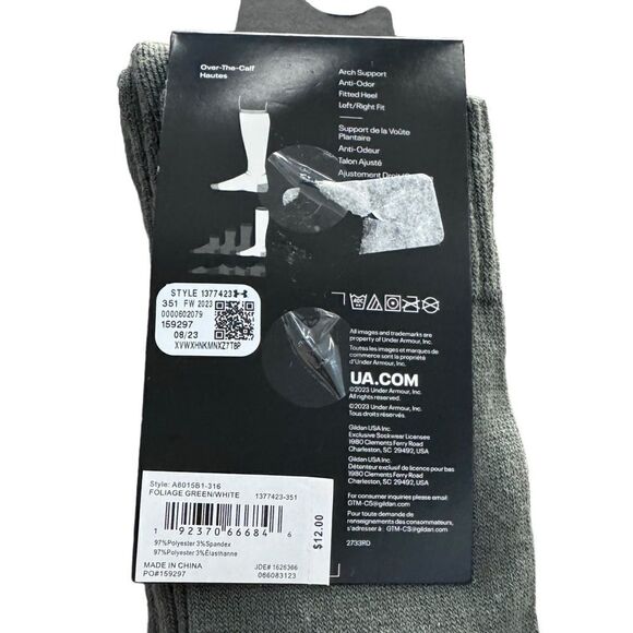NWT Under Armour Tactical Over-The-Calf Socks (8.5-13) - Picture 6 of 9